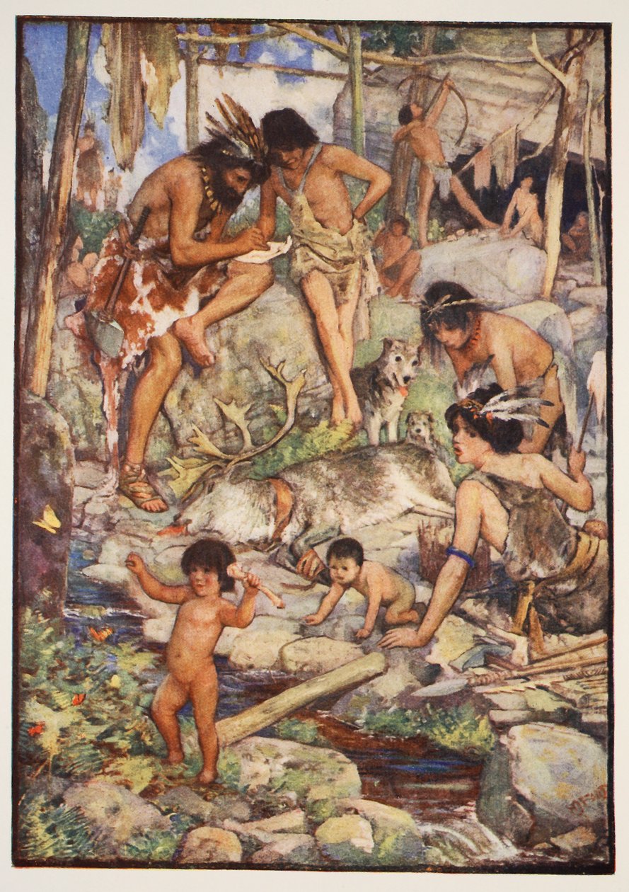 The Cave People, illustration fra 