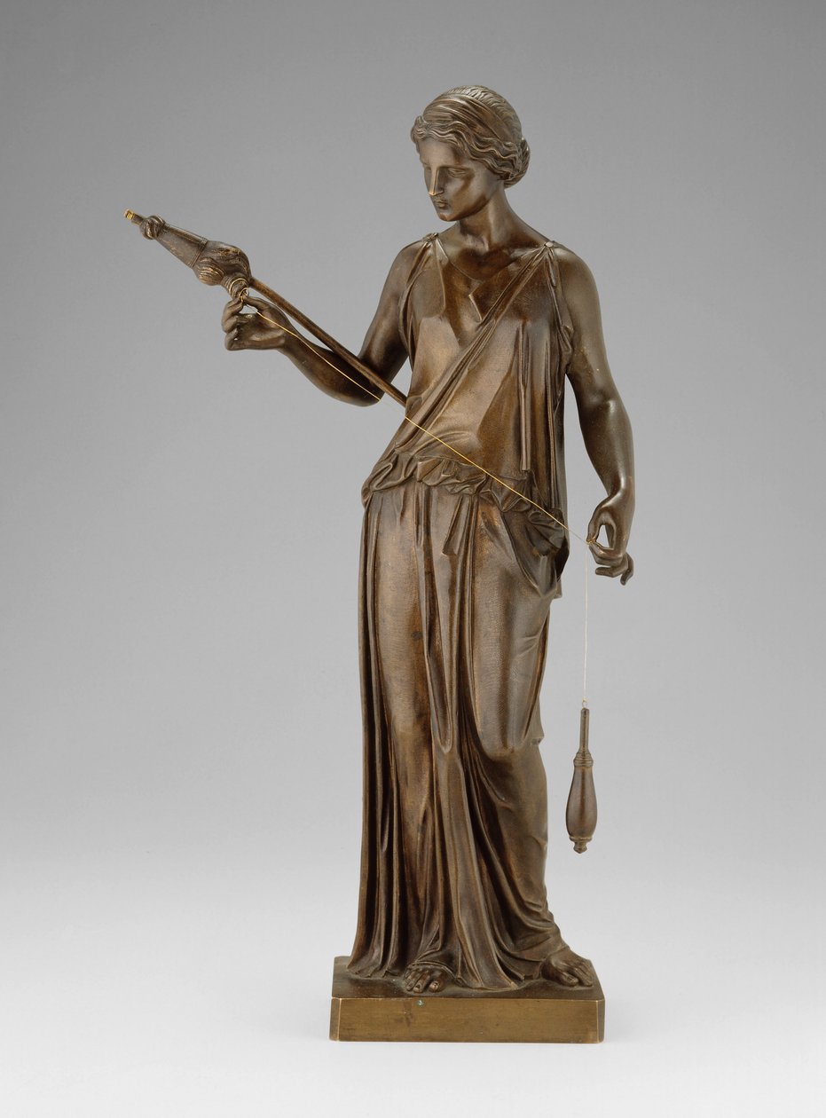 The Filatrice, eller The Spinner, 1850 af Henry Kirke Brown