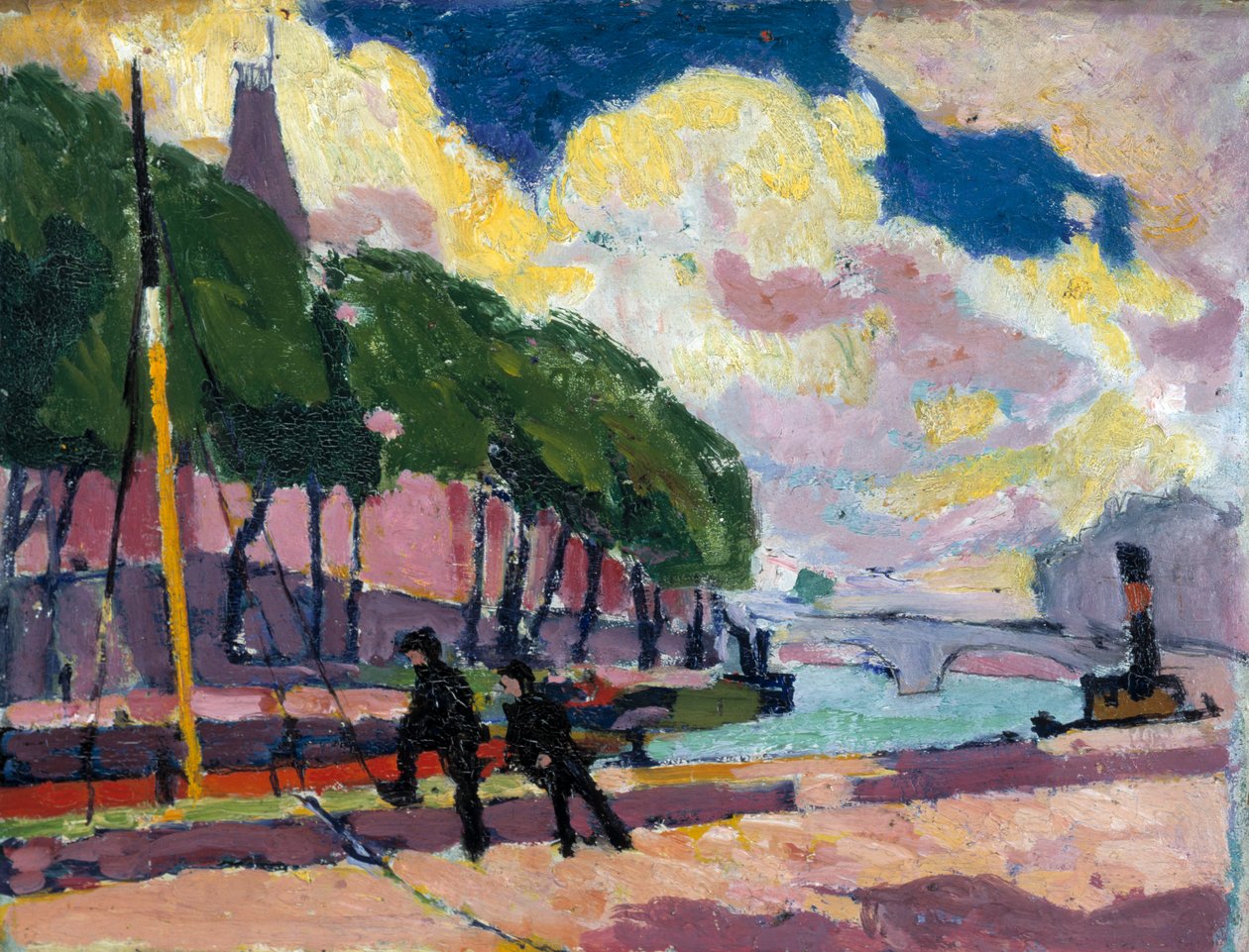 På bredden af Seinen, 1909-1912. af Henry Lyman Saÿen