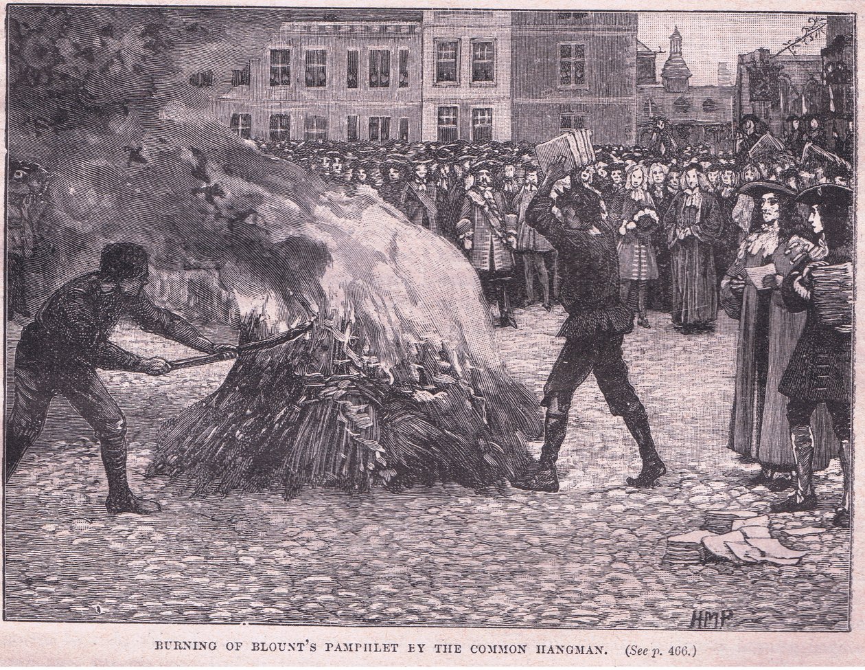 Afbrænding af Blounts pjecer af den almindelige bøddel af Henry Marriott Paget