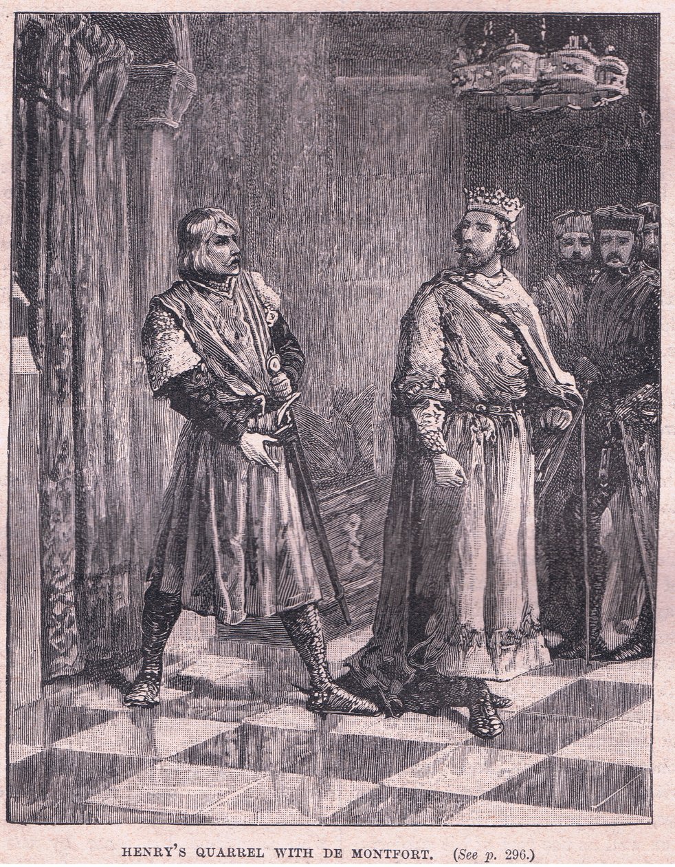 Henriks skænderi med De Montford af Henry Marriott Paget