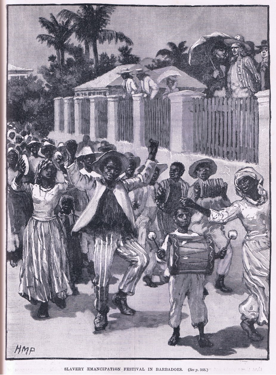 Slaverifrigørelsesfestival i BarbAD os 1834 af Henry Marriott Paget