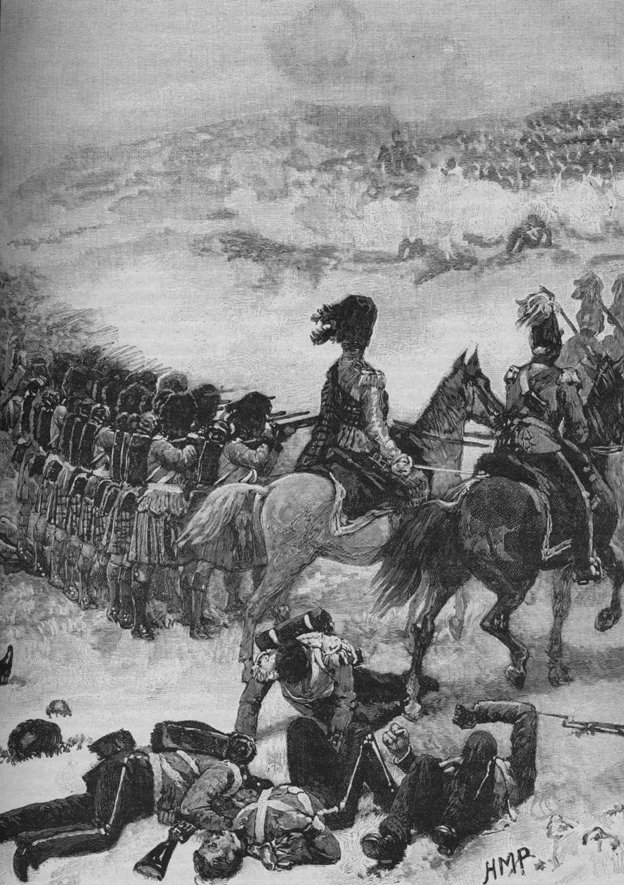 The Highlanders at the Alma, c1890 af Henry Marriott Paget