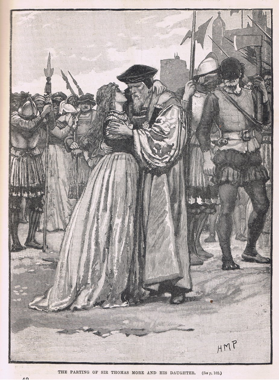 Afskeden mellem Sir Thomas More og hans datter 1534 af Henry Marriott Paget
