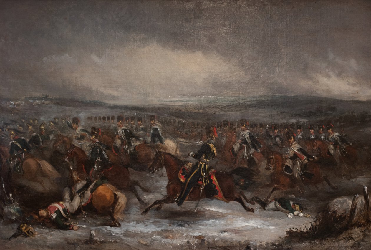 Opladning af fransk kavaleri ved Waterloo af Henry Martens