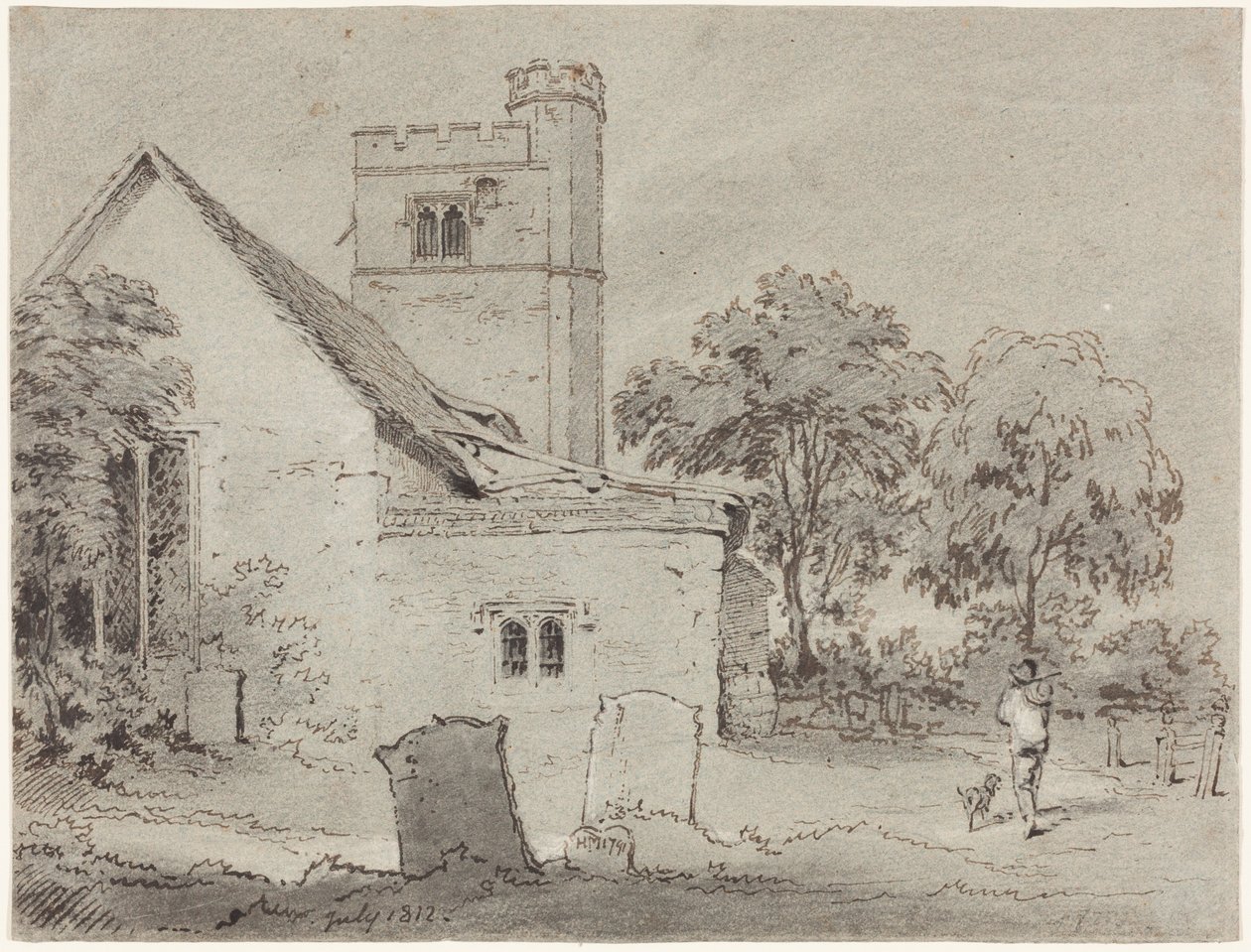 Aldenham Kirke, Hertfordshire af Henry Monro
