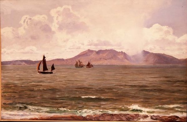 Fiskerbåde ud for kysten af Henry Moore