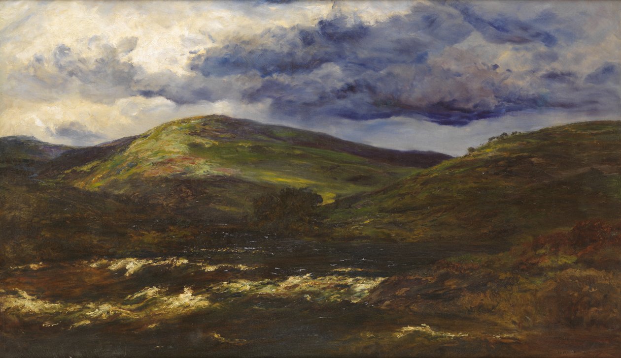 Glen Orchy, Storm coming on, 1895 af Henry Moore