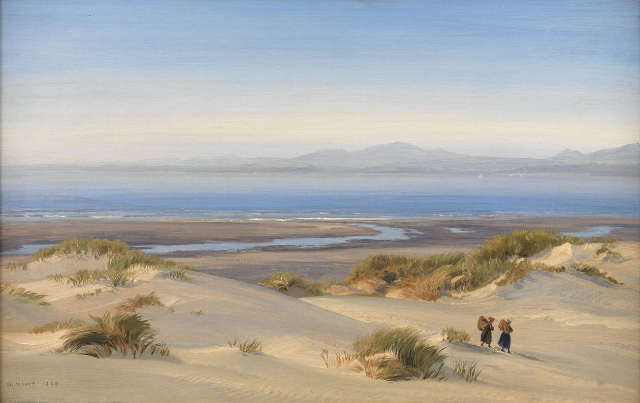 Harlech Beach, 1869 af Henry Moore