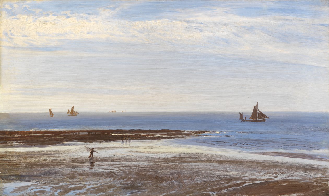 I nærheden af Margate - Aften, 1870 af Henry Moore
