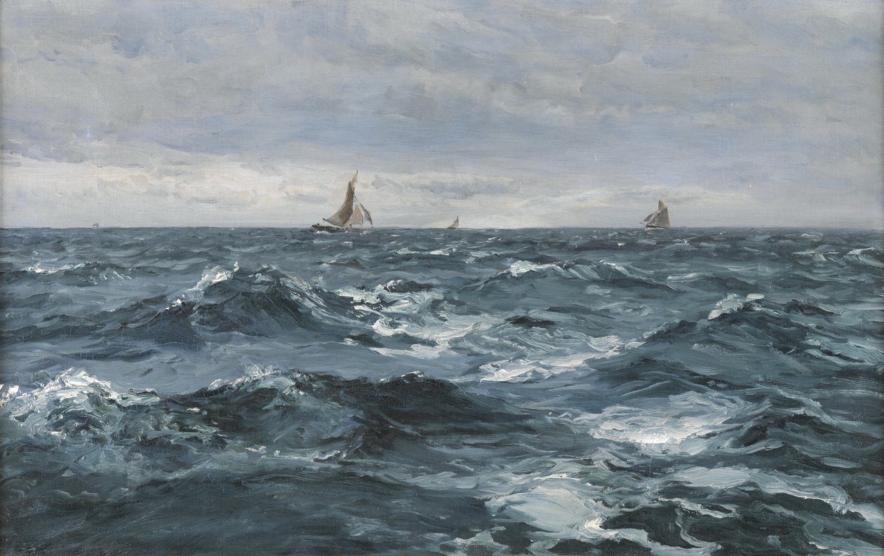 Sejle på et oprørt hav af Henry Moore