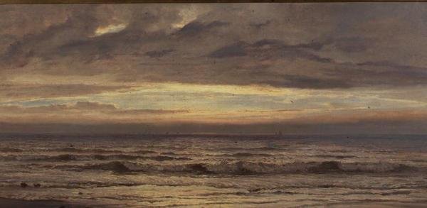 Stranden, Aften af Henry Moore