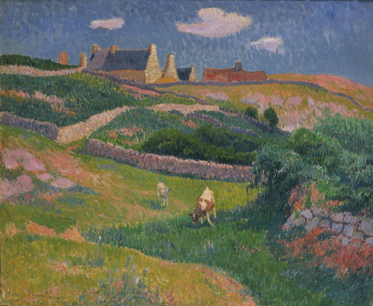 Bretonsk landskab af Henry Moret