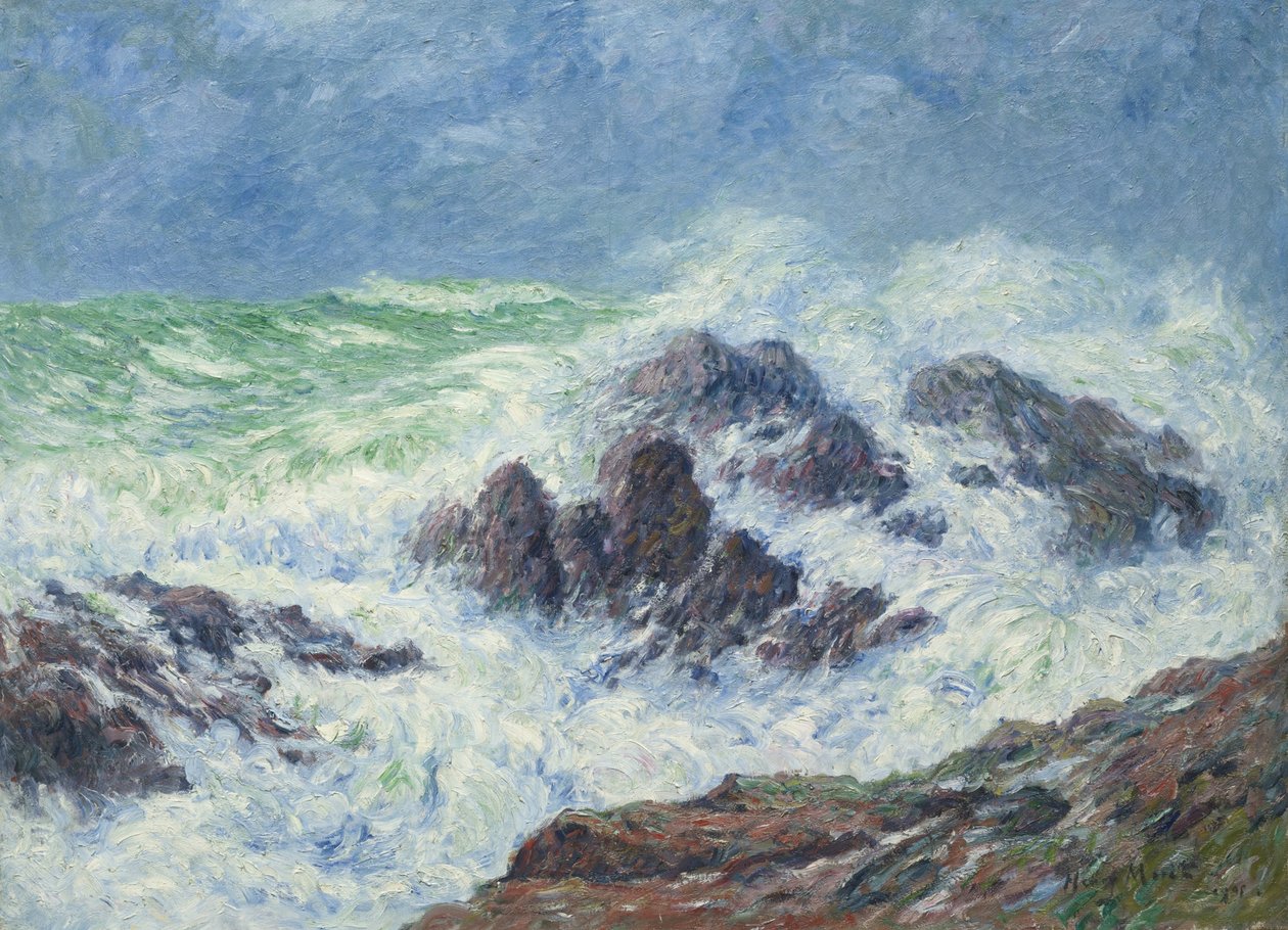 Tungt vejr i Saint Grenoble, Pointe de Penmarch, 1905 af Henry Moret