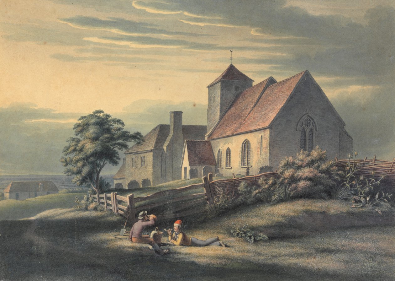 Malm Kirke og Hus af Henry Morton