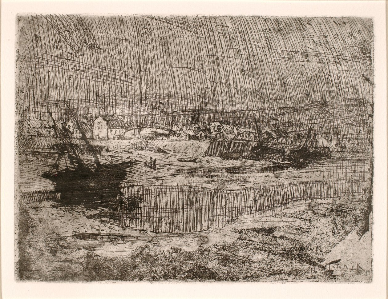 Kæntrede fiskerbåde, Bretagne af Henry Ossawa Tanner