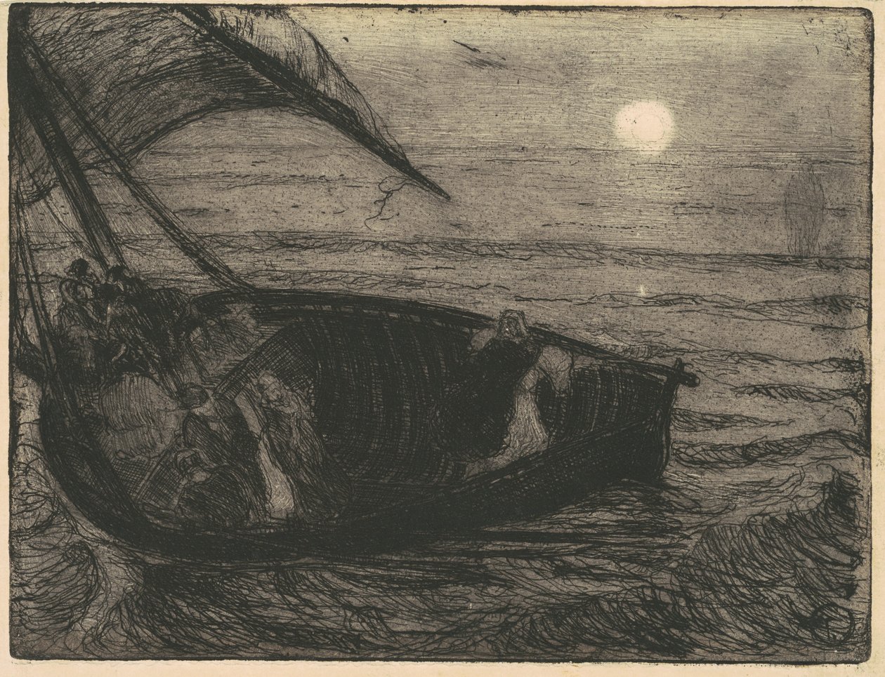 Kristus går på vandet af Henry Ossawa Tanner