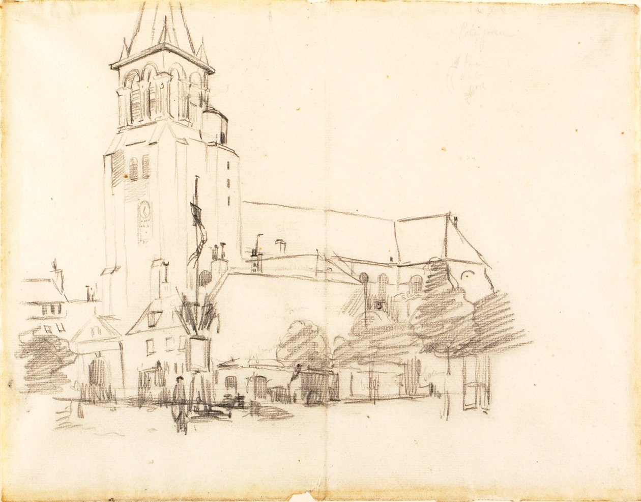 Kirke, St.-Germain-des-Prés, Frankrig af Henry Ossawa Tanner
