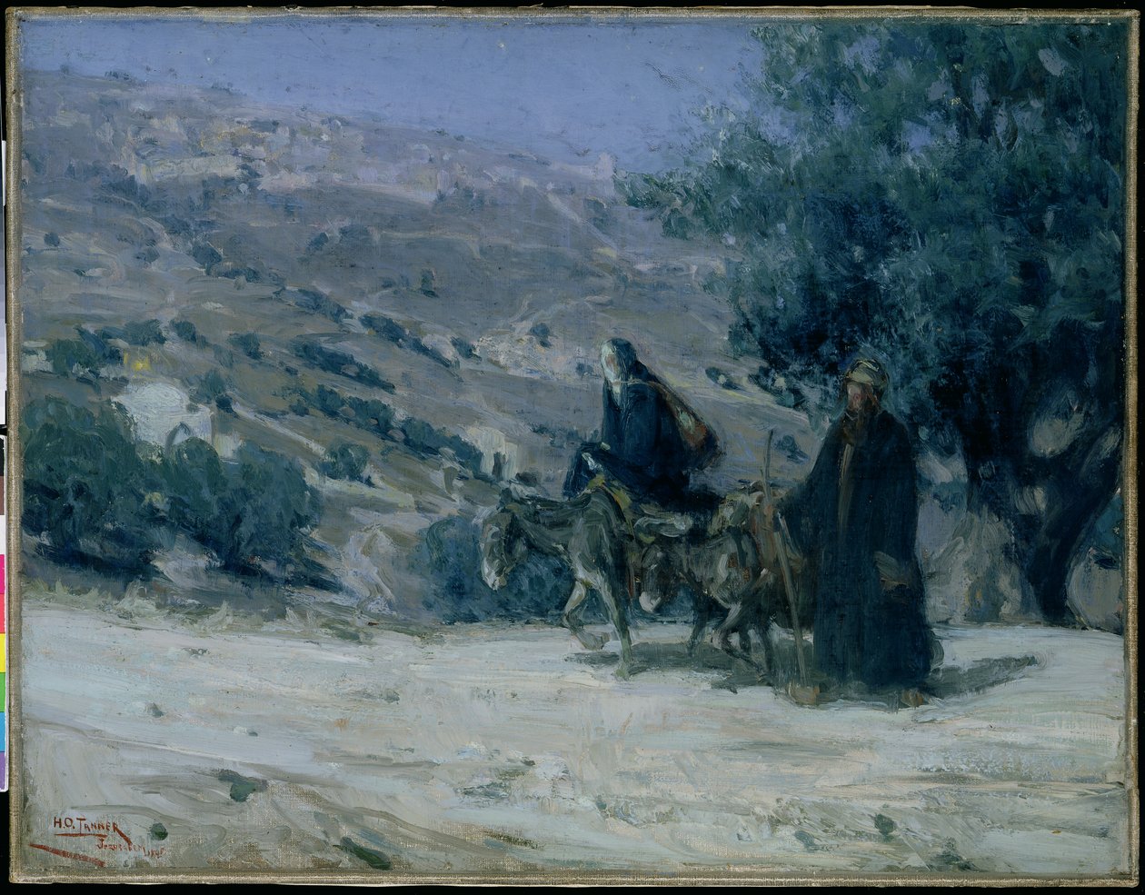 Flyvning til Egypten, 1899 af Henry Ossawa Tanner