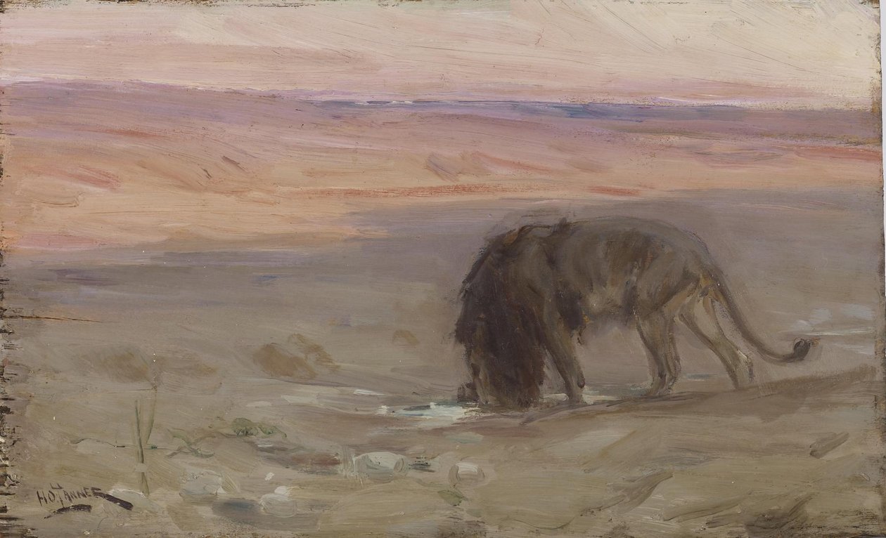 Løven drikker af Henry Ossawa Tanner