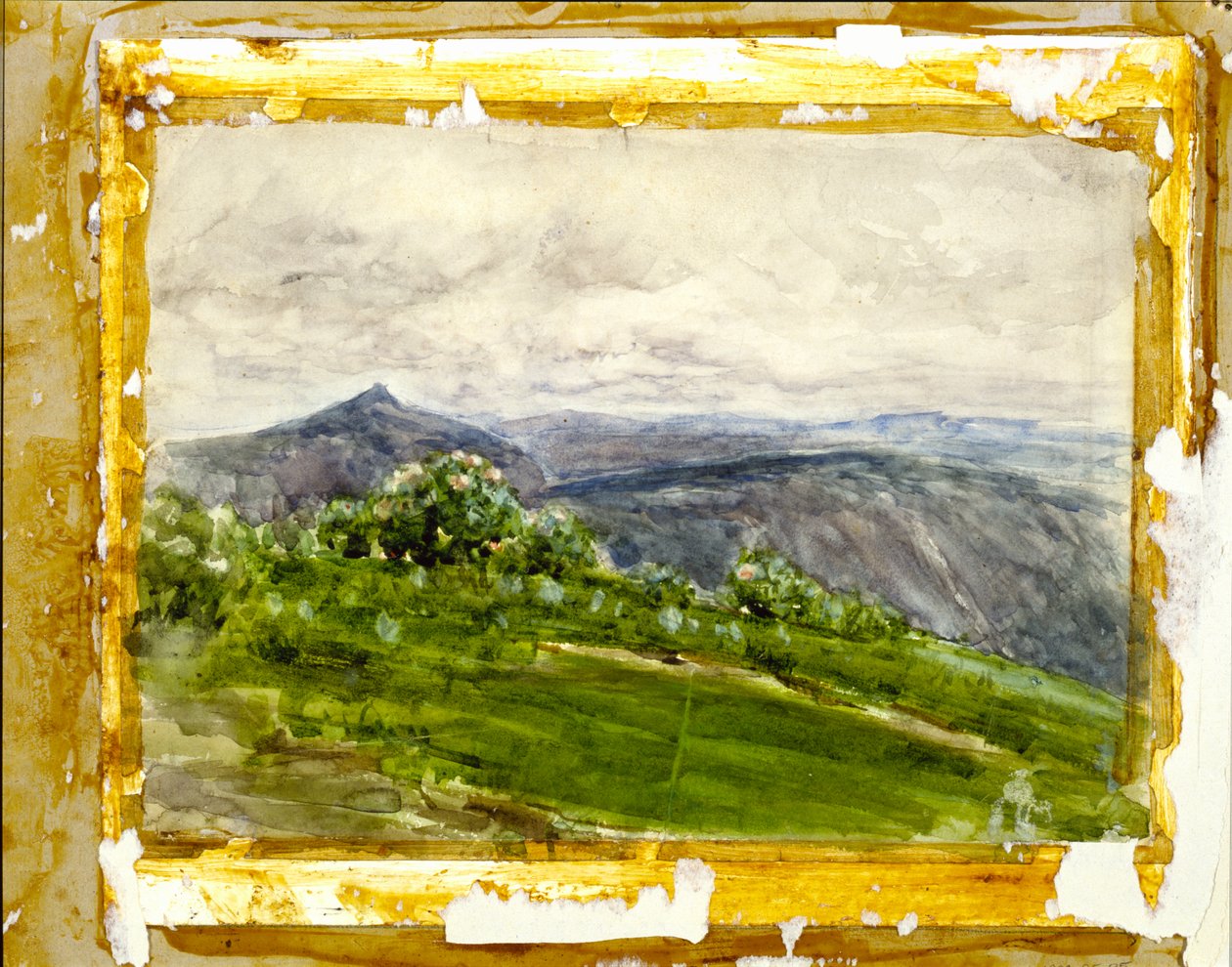 Mountain Landscape, Highlands, North Carolina, 1889. af Henry Ossawa Tanner