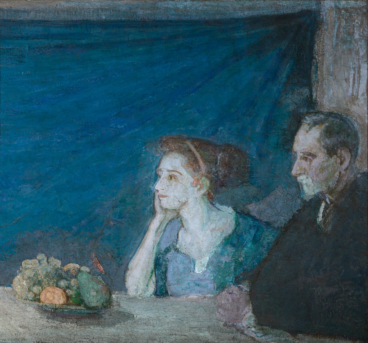 Portræt af hr. og fru Atherton Curtis med stilleben af Henry Ossawa Tanner