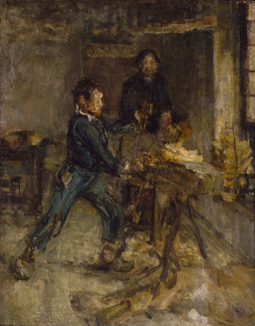 Studie for den unge sabotør af Henry Ossawa Tanner