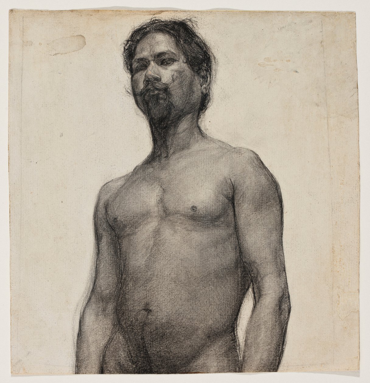 Studie af en sort mand. ca. 1891 (kul & pastel på cremepapir) af Henry Ossawa Tanner