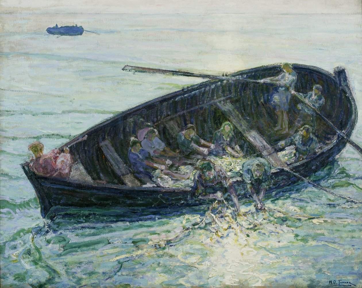 Den mirakuløse fiskefangst af Henry Ossawa Tanner