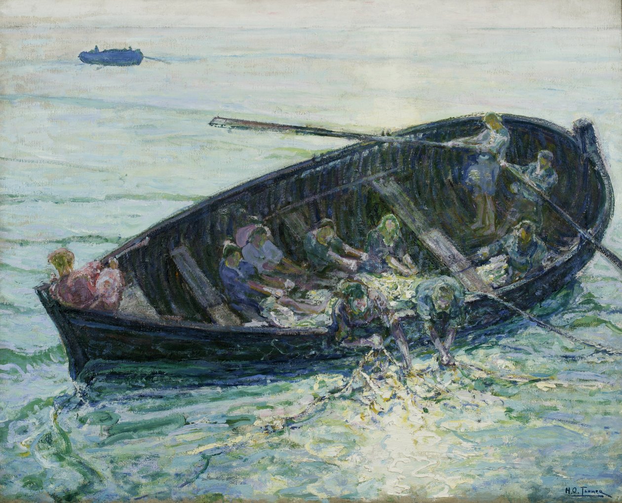 The Miraculous Haul of Fishes, c.1913-14 af Henry Ossawa Tanner