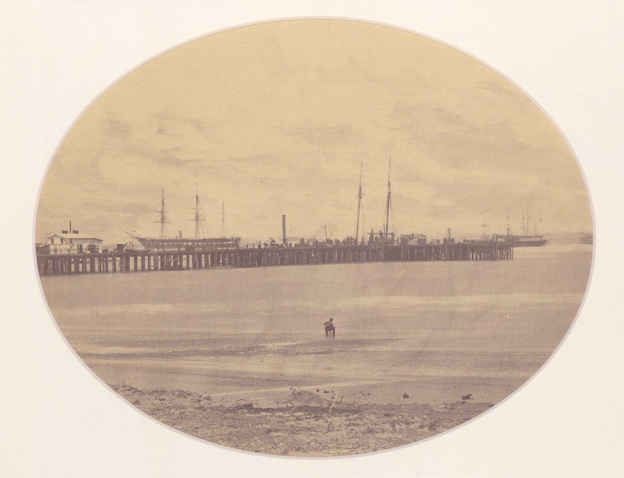 Long Dock på Hilton Head, Port Royal, South Carolina af Henry P. Moore