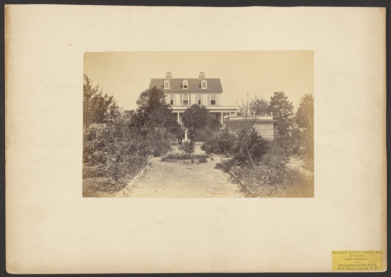 John E. Seabrooks palæ, set fra haven. Edisto Island, South Carolina af Henry P. Moore