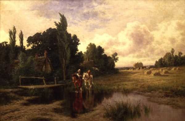 Across the Stream (olie på lærred) af Henry Parker