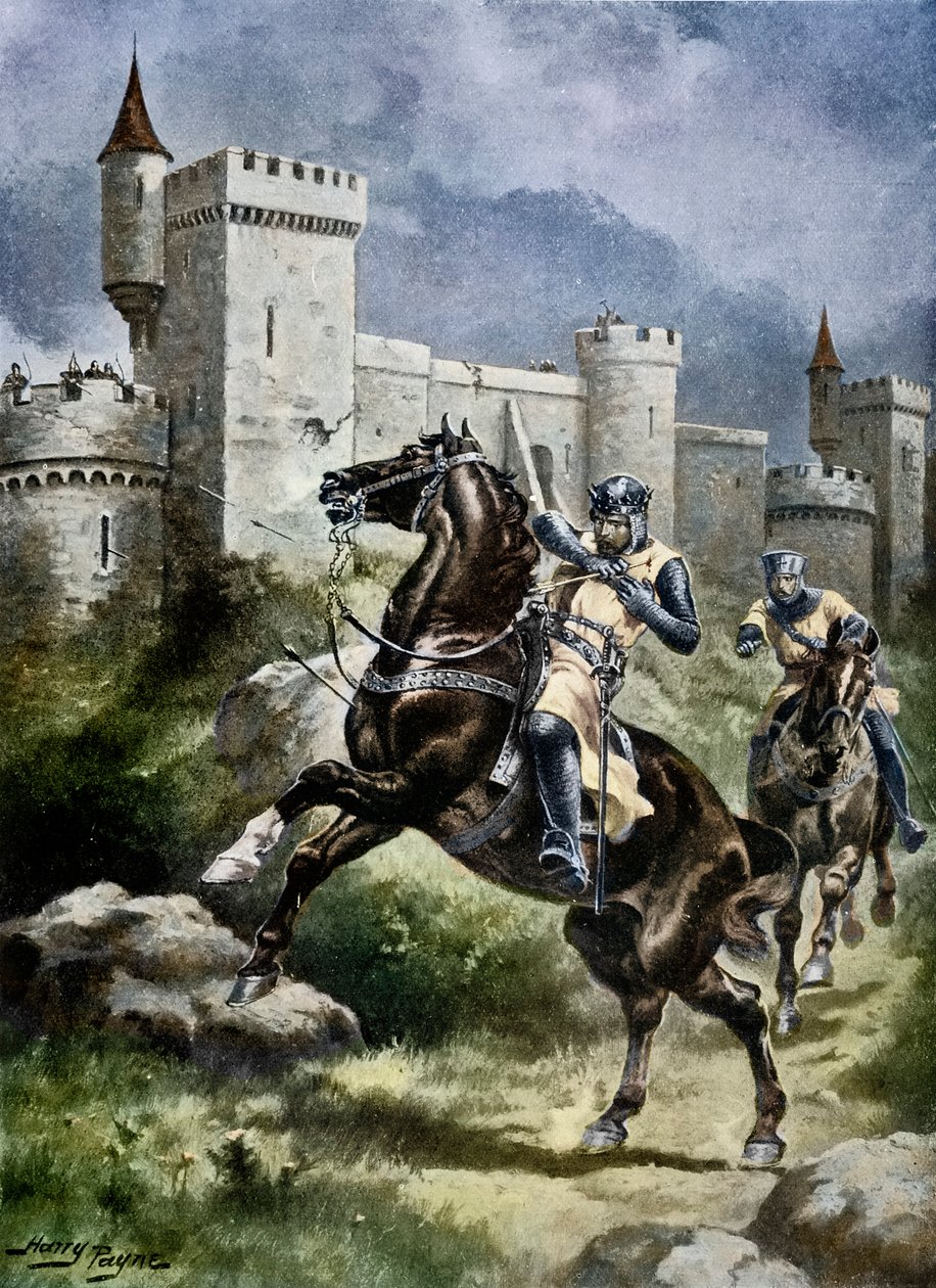 The Siege of Chaluz, illustration fra 