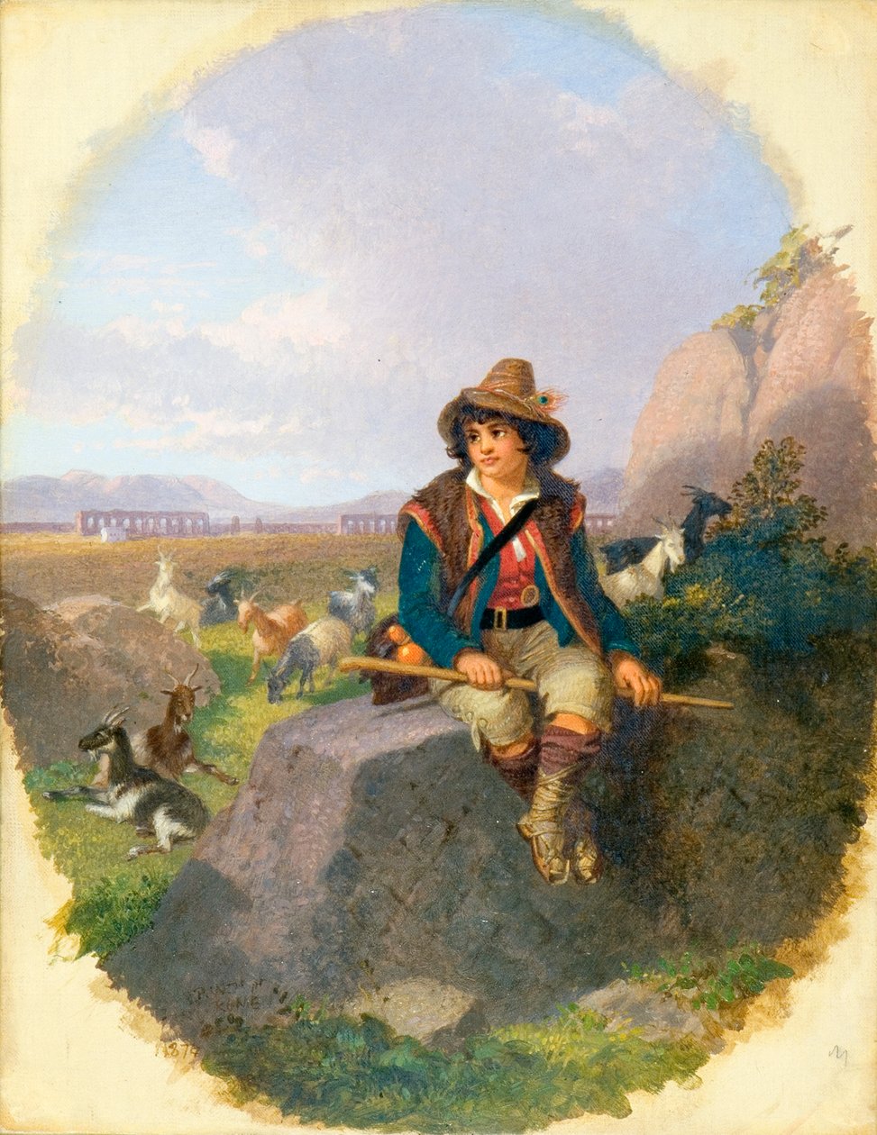 En gedehyrde i den romerske Campagna af Henry Penry Williams