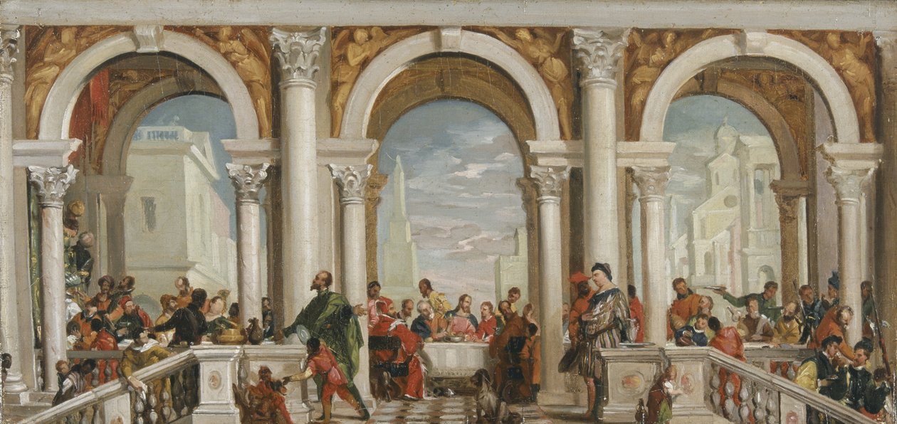 Festen i Levis hus (olie på lærred) af Henry Penry Williams
