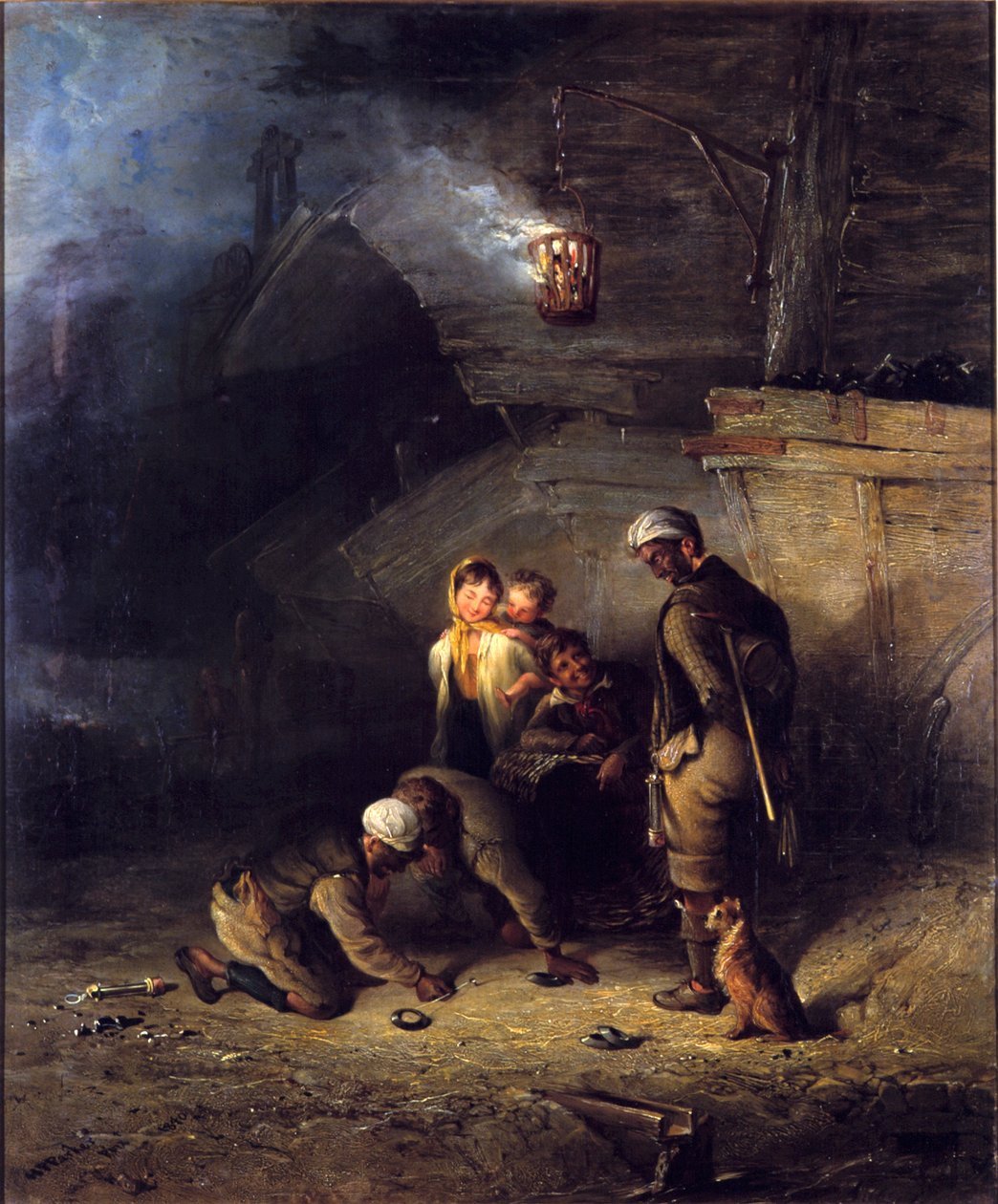 Pitmen, der spiller på Quoits af Henry Perlee Parker