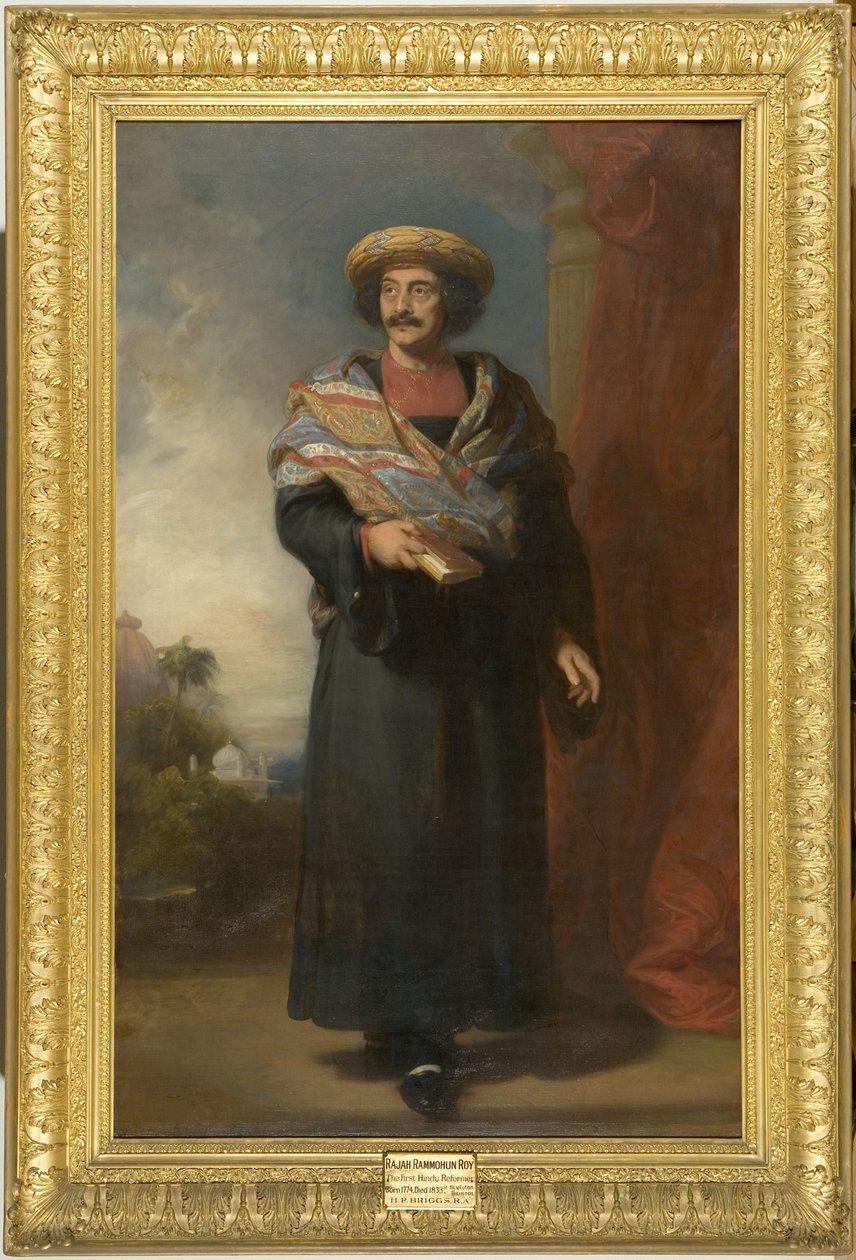 Portræt af Rammohun Roy (1774-1833) 1832 (olie på lærred) af Henry Perronet Briggs