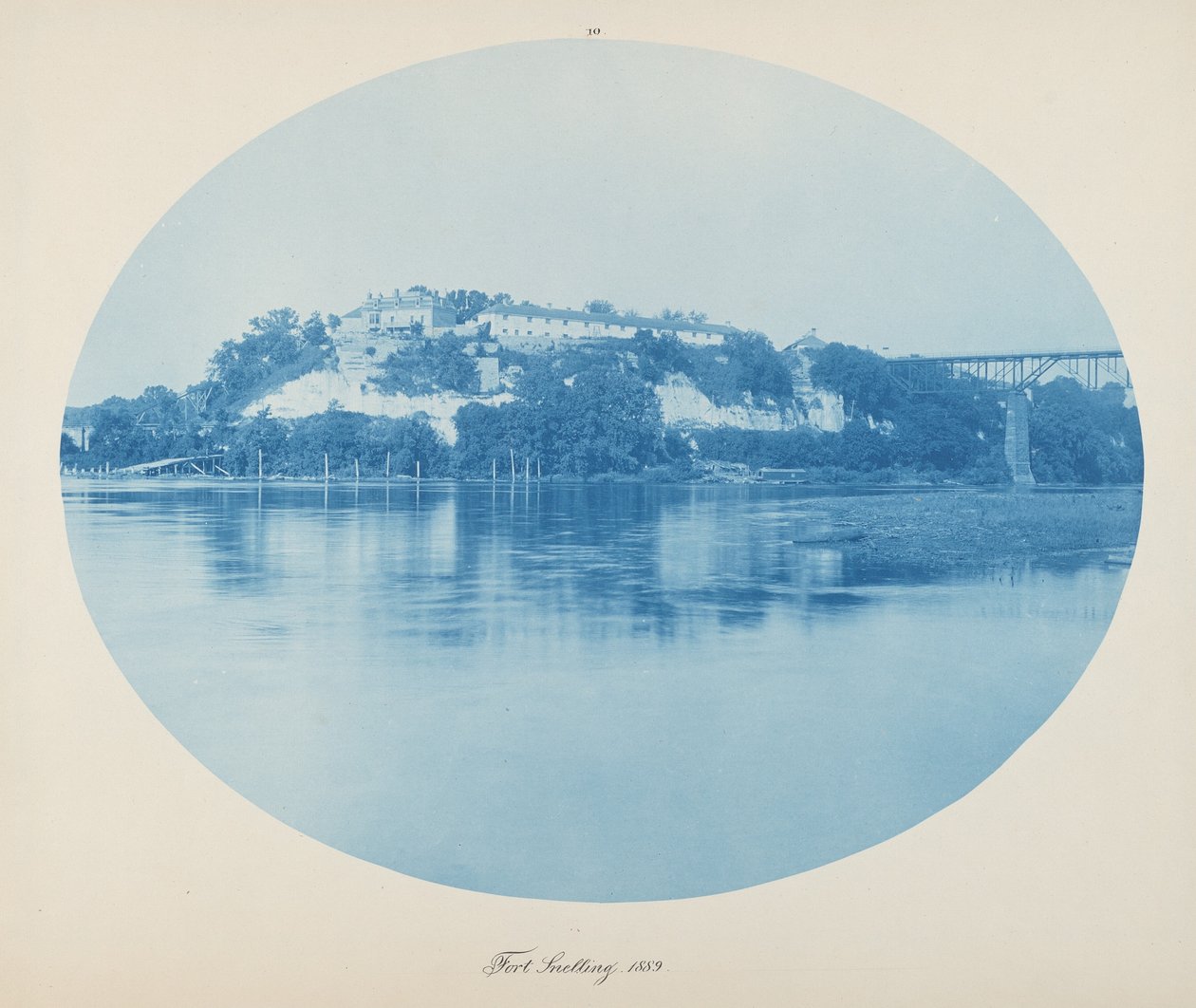 Fort Snelling,1889 (foto) af Henry Peter Bosse