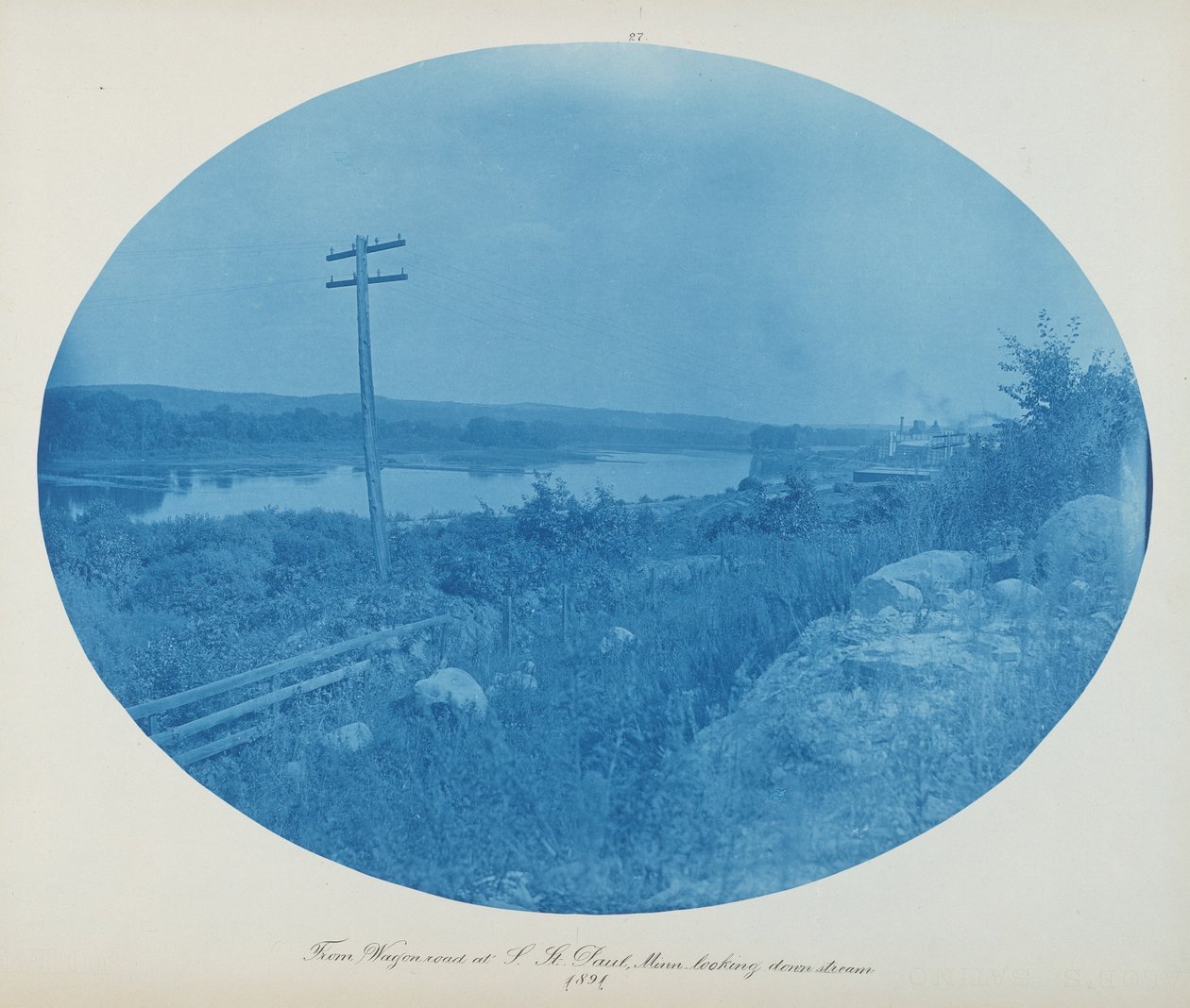 Fra Wagon Road ved S. St. Paul, Minn. Ser nedstrøms af Henry Peter Bosse