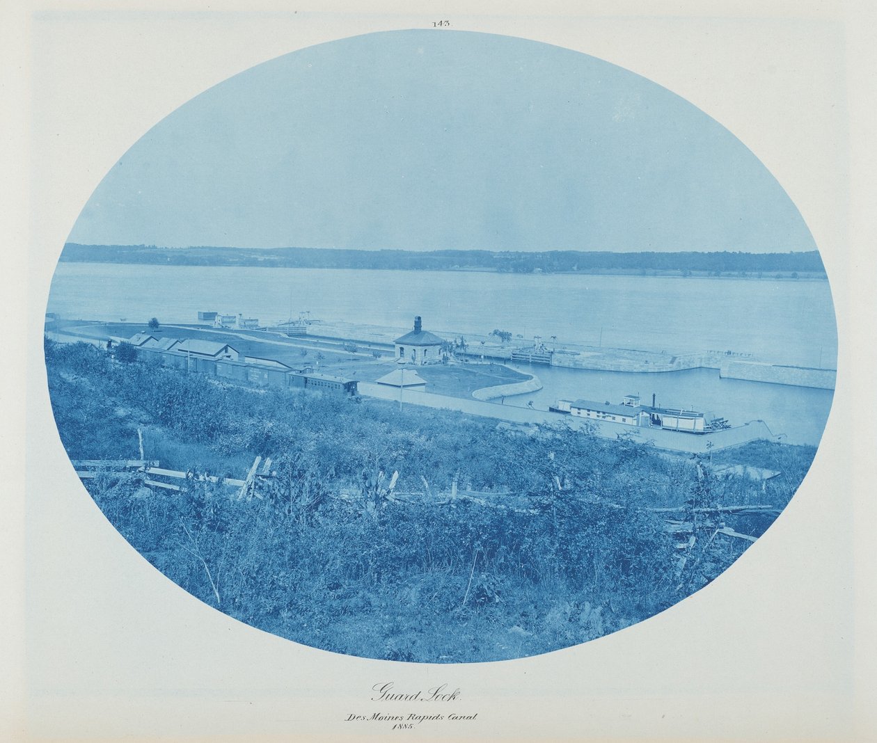 Guard Rock, Des Moines Rapids Canal L.W. af Henry Peter Bosse
