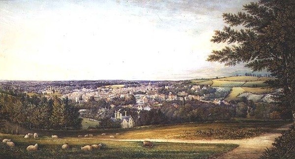 Guildford fra det sydvestlige af Henry Prosser
