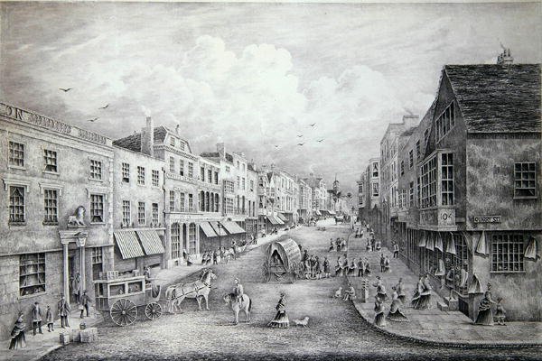 The High Street, Guildford, Surrey af Henry Prosser