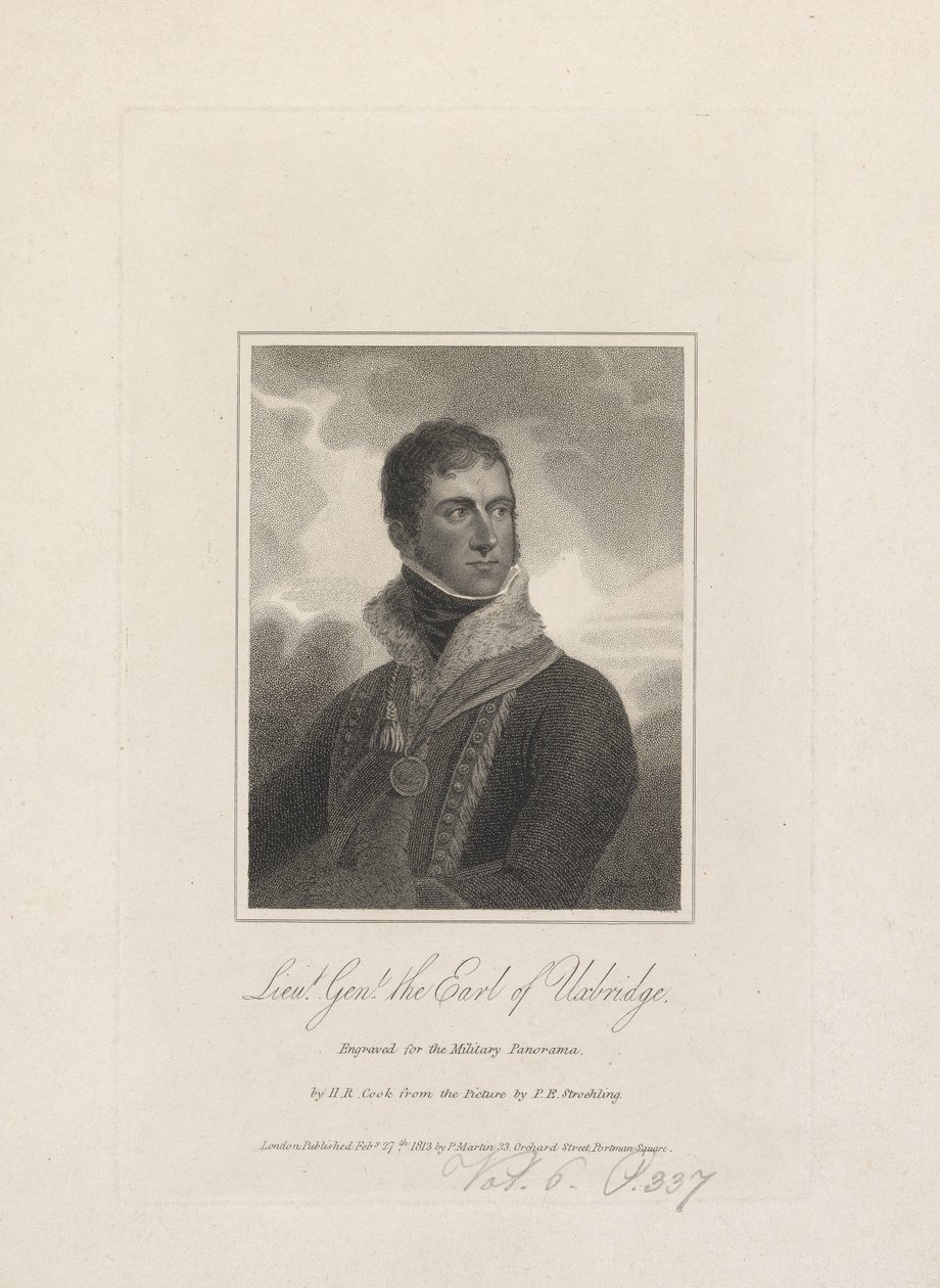 Generalløjtnant, Henry Paget, jarlen af Uxbridge af Henry R. Cook