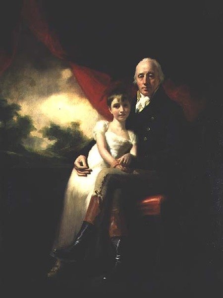 John Stirling fra Kippendavie og hans datter, Jane (olie på lærred) af Henry Raeburn