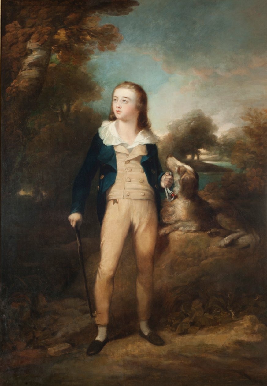 Master Cathcart og hund, ca. 1810 (olie på lærred) af Henry Raeburn