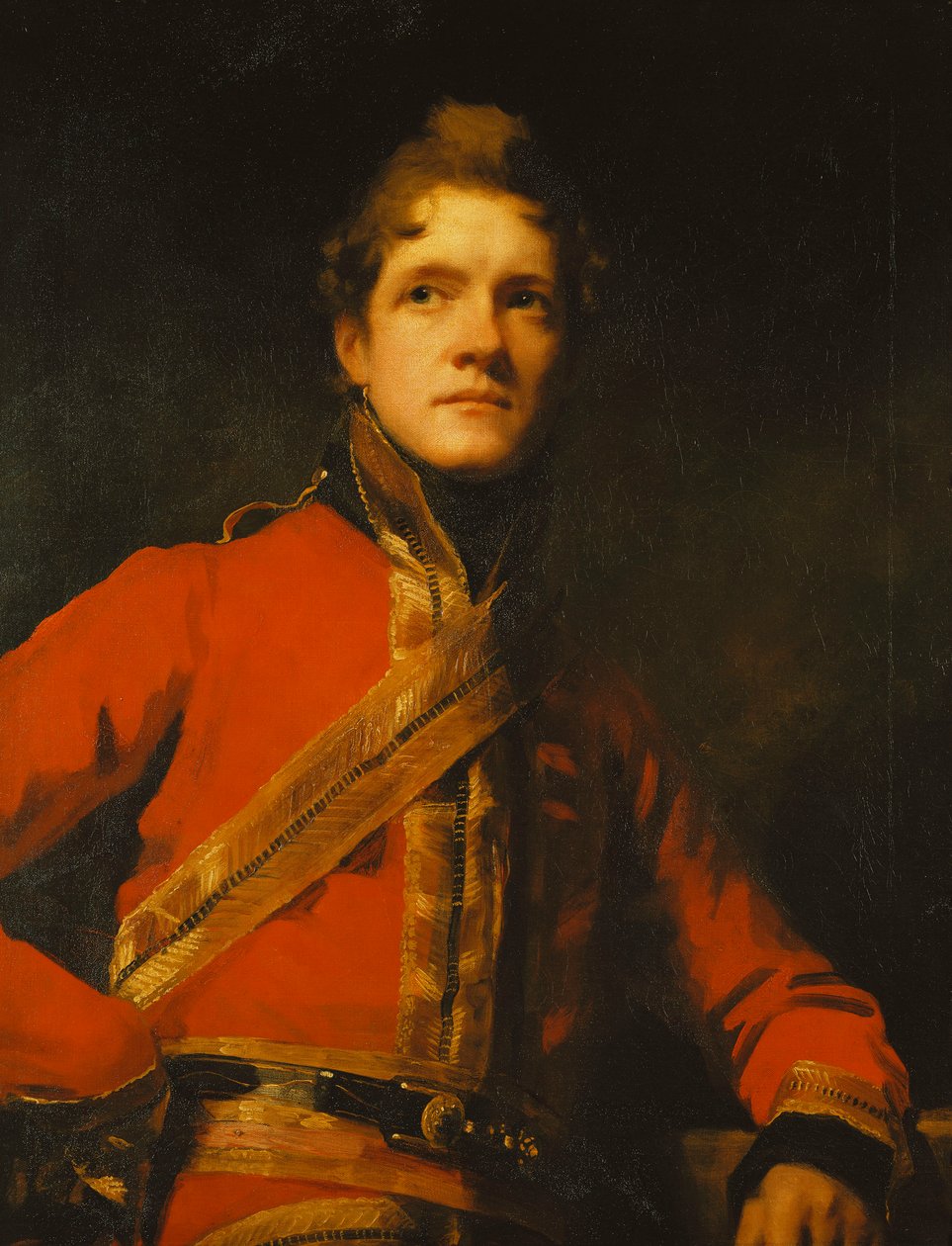 Portræt af oberstløjtn Morrison fra 7. Dragoon Guards, halv længde, i uniform af Henry Raeburn