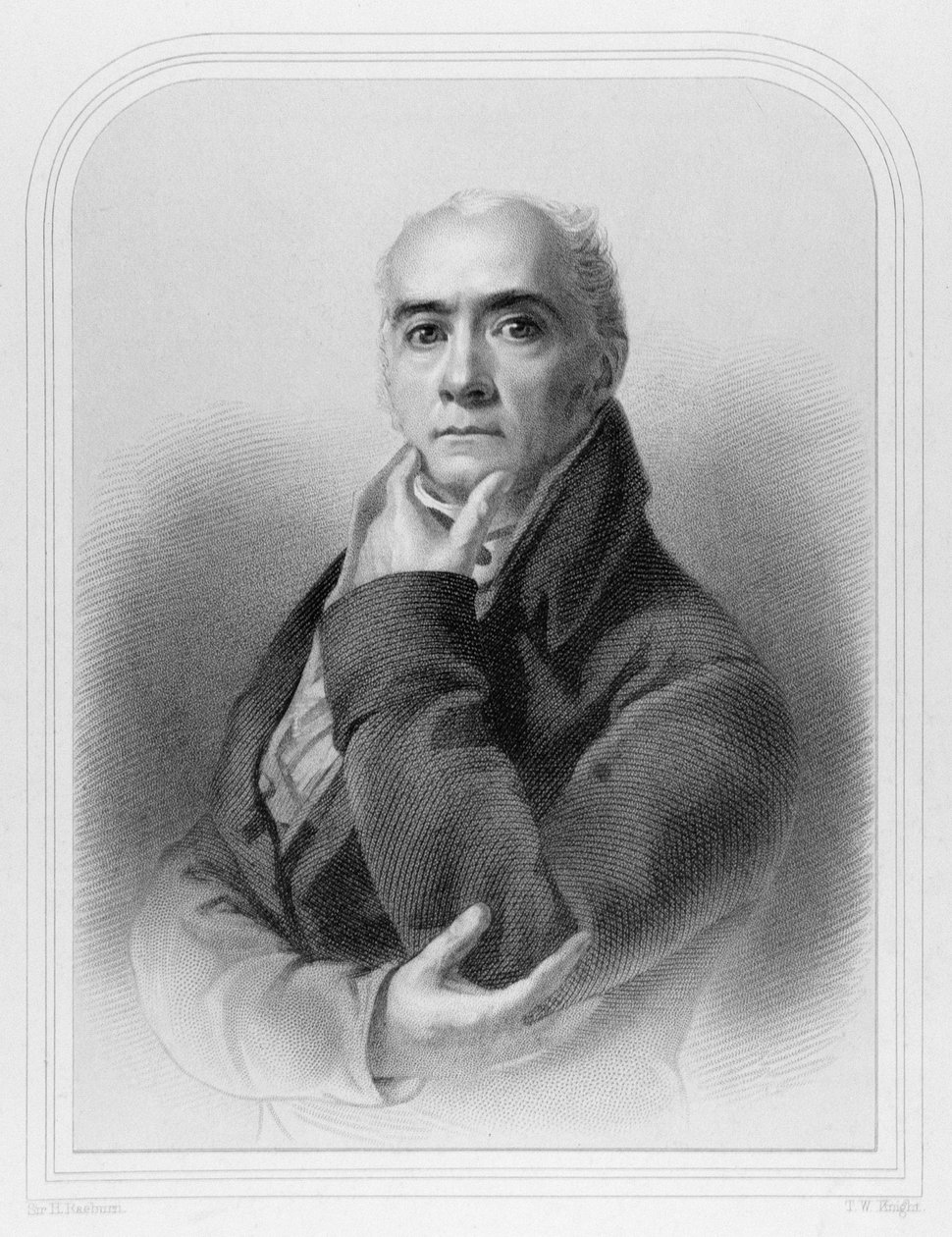 Portræt af Sir Henry Raeburn (1756-1823), indgraveret af T.W. Ridder (se også 68024) af Henry Raeburn