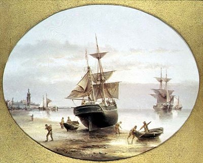 Havnescene af Henry Redmore