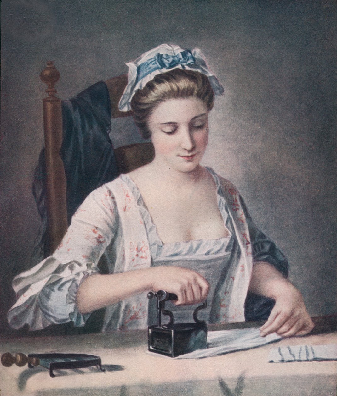 A Laundry Maid Ironing, c1765, 1905 af Henry Robert Morland
